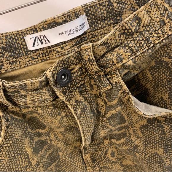 ZARA Snakeskin Skinny Jeans - Picture 3 of 3